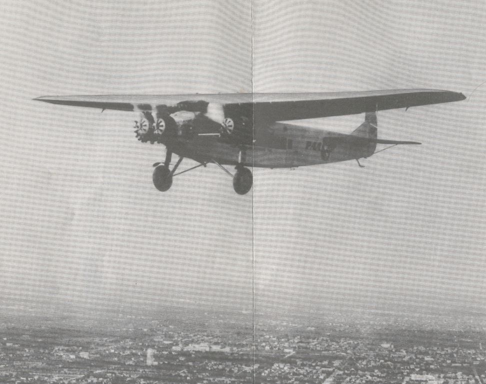 1920s A Pan American Foker F-7 in-flight.